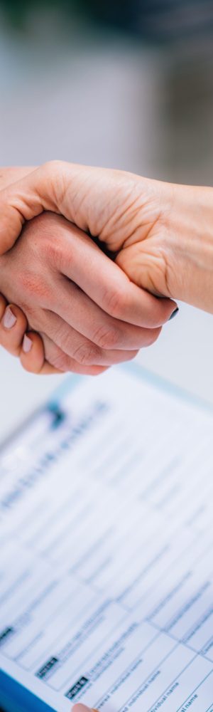 Handshake After Signing Health Insurance Form Handshake After Signing Health Insurance Form